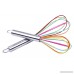 Webake 8-inch and 10-inch Silicone Egg Whisk 2-Pack (Multicolor) - B01MSONYFK